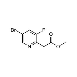 2-(5-溴-3-氟吡啶-2-基)乙酸甲酯结构式