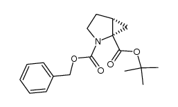 N-benzyloxycarbonyl-2,3-methanoproline-O-tBu Structure