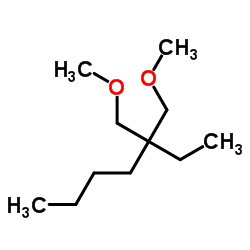 3,3-Bis(methoxymethyl)heptane Structure