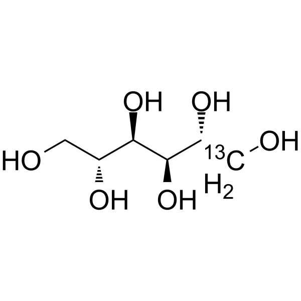 D-甘露糖醇-1-13C结构式