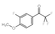 2,2,2-三氟-1-(3-氟-4-甲氧基苯基)乙酮结构式
