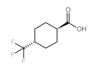 反-4-(三氟甲基)环己甲酸结构式