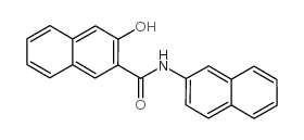 3-羟基-N-(2-萘基)-2-萘甲酰胺结构式