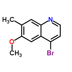 4-Bromo-6-methoxy-7-methylquinoline Structure