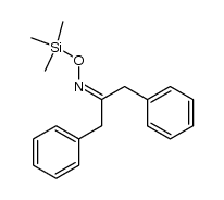 1,3-diphenylpropan-2-one O-trimethylsilyl oxime结构式
