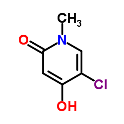 5-氯-4-羟基-1-甲基吡啶-2(1H)-酮结构式
