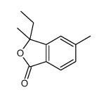 3-ethyl-3,5-dimethyl-2-benzofuran-1-one结构式