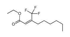 ethyl 3-(trifluoromethyl)non-2-enoate Structure