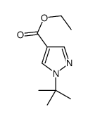 1-叔丁基-1H-吡唑-4-羧酸乙酯结构式