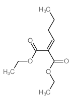 Propanedioic acid,2-butylidene-, 1,3-diethyl ester结构式