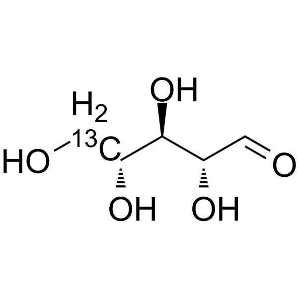 D-(-)-核糖 13C-3结构式