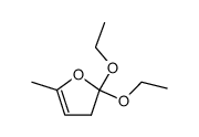 2-methyl-5,5-diethoxy-4,5-dihydrofuran结构式