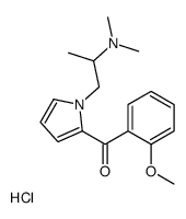 1-[2-(2-methoxybenzoyl)pyrrol-1-yl]propan-2-yl-dimethylazanium,chloride Structure