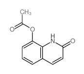 2(1H)-Quinolinone,8-(acetyloxy)- Structure