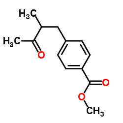 Benzoic acid, 4-(2-methyl-3-oxobutyl)-, methyl ester (9CI)结构式