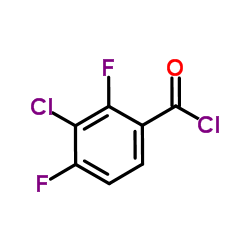 3-氯-2,4-二氟苯甲酰氯结构式