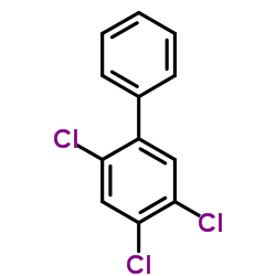 2,4,5-Trichlorobiphenyl structure