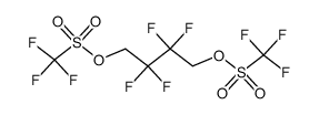 2,2,3,3-Tetrafluorobutane-1,4-diyl bis(trifluoromethanesulfonate) Structure