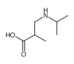 2-methyl-3-(propan-2-ylamino)propanoic acid Structure