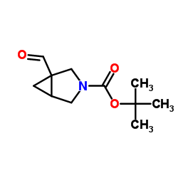 1-甲酰基-3-氮杂双环[3.1.0]己烷-3-羧酸叔丁酯结构式