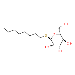 n-Octyl-α-D-thio-mannopyranosid Structure