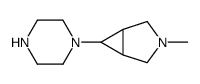 3-Azabicyclo[3.1.0]hexane,3-methyl-6-(1-piperazinyl)-,(1-alpha-,5-alpha-,6-bta-)-(9CI)结构式