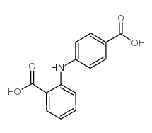 N-(4-羧基苯基)邻氨基苯甲酸结构式