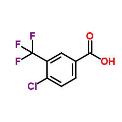 3-三氟甲基-4-氯苯甲酸结构式