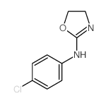 N-(4-chlorophenyl)-4,5-dihydro-1,3-oxazol-2-amine结构式