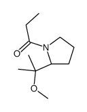 1-[(2S)-2-(2-methoxypropan-2-yl)pyrrolidin-1-yl]propan-1-one结构式