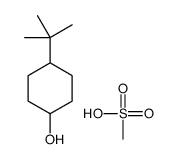4-tert-butylcyclohexan-1-ol,methanesulfonic acid Structure