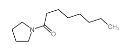 1-Octanone,1-(1-pyrrolidinyl)-结构式