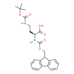 Fmoc-N-Me-Dab(Boc)-OH Structure