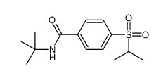N-tert-Butyl-p-(isopropylsulfonyl)benzamide结构式