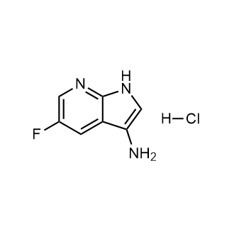 5-氟-1H-吡咯并[2,3-b]吡啶-3-胺盐酸盐结构式