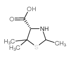 (4S,2RS)-2,5,5-三甲基噻唑啉-4-羧酸结构式