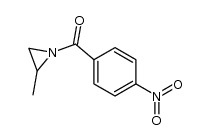 (2-methylaziridin-1-yl)(4-nitrophenyl)methanone结构式