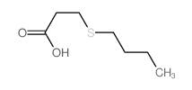 3-(丁基硫代)丙酸结构式