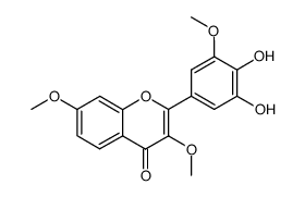 3,7,3'-trimethoxy-4',5'-dihydroxyflavone Structure