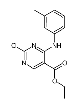 ethyl 2-chloro-4-(3-methylanilino)pyrimidine-5-carboxylate Structure