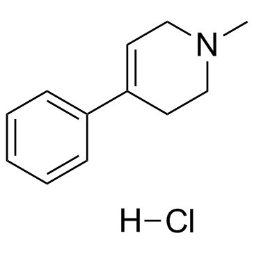 1-甲基-4-苯基-1,2,3,6-四氢吡啶盐酸盐结构式
