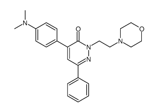 4-[4-(dimethylamino)phenyl]-2-(2-morpholin-4-ylethyl)-6-phenylpyridazin-3-one结构式