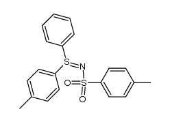 S-(p-tolyl)-S-phenyl-N-(p-tolylsulfonyl)sulfilimine结构式