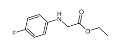 ethyl 2-(4-fluoroanilino)acetate Structure