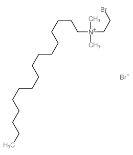 1-Hexadecanaminium,N-(2-bromoethyl)-N,N-dimethyl-, bromide (1:1) Structure