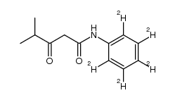 N-d5-phenyl isobutyrylacetamide Structure