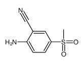 2-amino-5-(methylsulfonyl)-Benzonitrile Structure