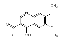 4-羟基-6,7-二甲氧基喹啉-3-羧酸结构式
