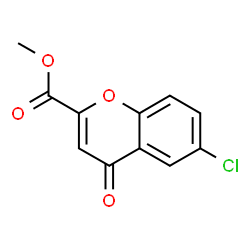 Methyl 6-chloro-4-oxo-4H-chromene-2-carboxylate结构式