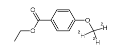 Ethyl 4-methoxybenzoate-d3结构式